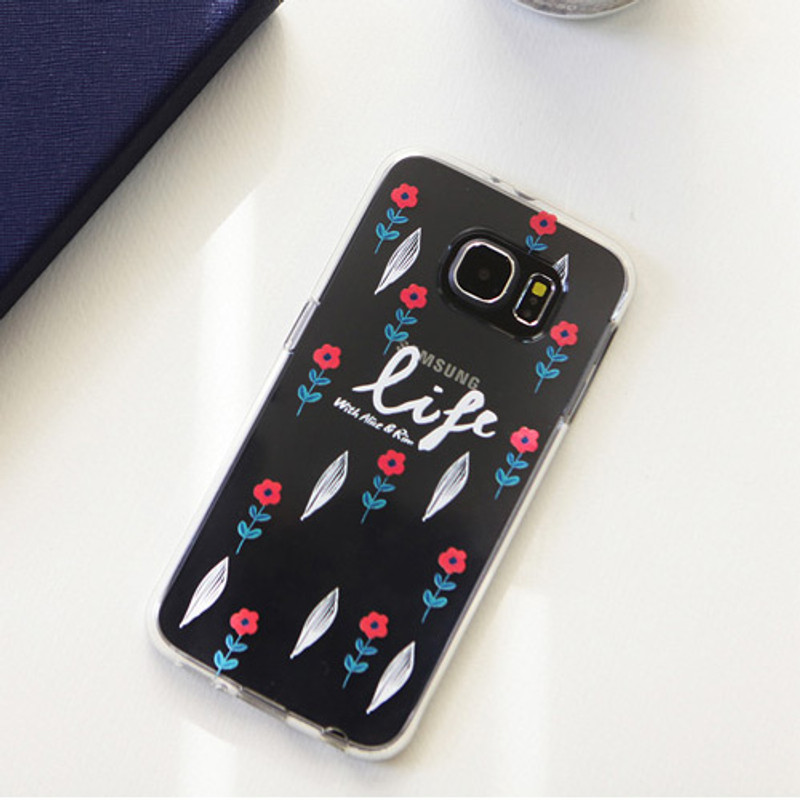 Life pattern - Rim TPU soft galaxy S6 smartphone case Life pattern - Rim TPU soft galaxy S6 smartphone case
