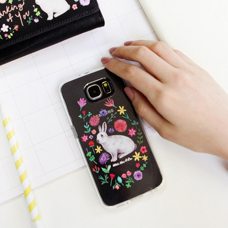 Rabbit - Rim TPU soft galaxy S6 smartphone case Rabbit - Rim TPU soft galaxy S6 smartphone case
