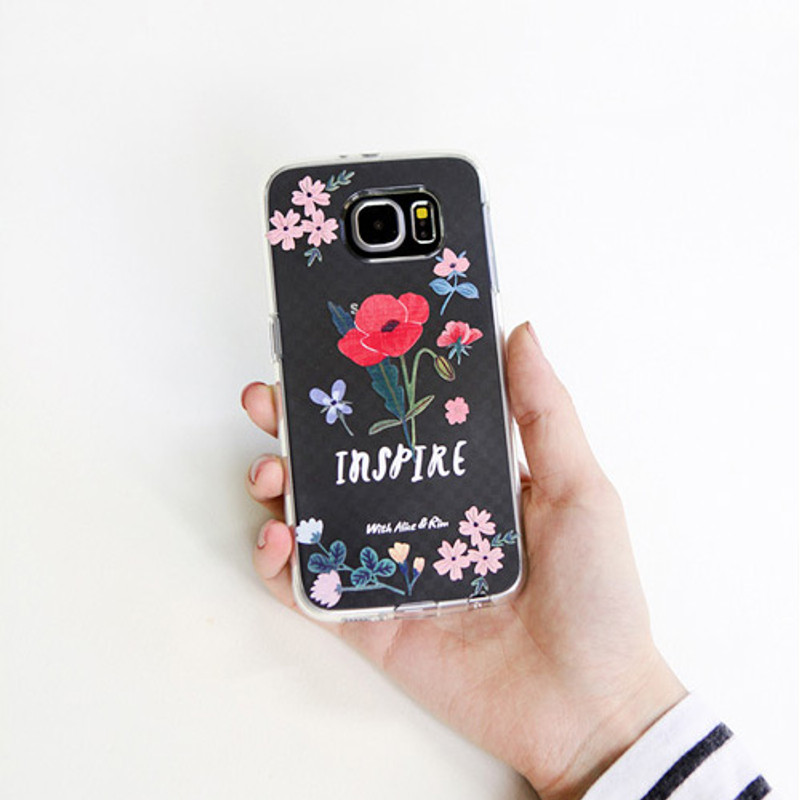 Inspire red - Rim TPU soft galaxy S6 smartphone case Inspire red - Rim TPU soft galaxy S6 smartphone case