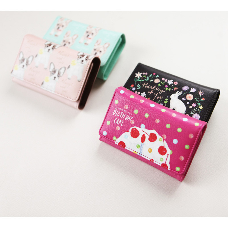 Rim pattern trifold wallet