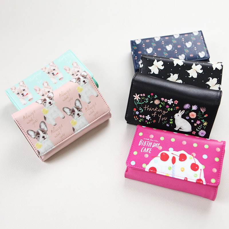 Rim pattern trifold wallet