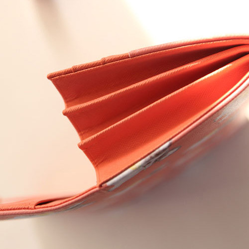 Detail of Rim pattern clear long wallet