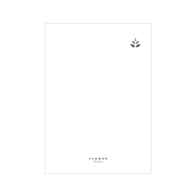 The back of Flower illustration postcard set The back of Flower illustration postcard set