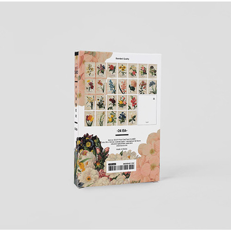 Flower illustration postcard set Flower illustration postcard set