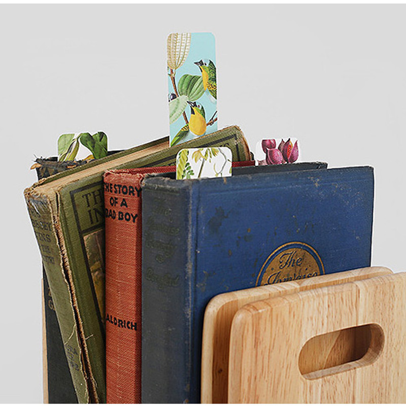 Bird vintage bookmark set