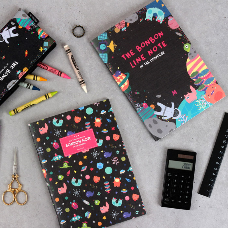 Bon Bon pattern lined notebook medium ver.2  Bon Bon pattern lined notebook medium ver.2