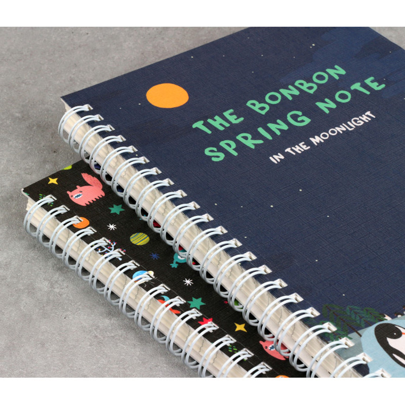 Detail of Bon Bon wirebound lined notebook Detail of Bon Bon wirebound lined notebook