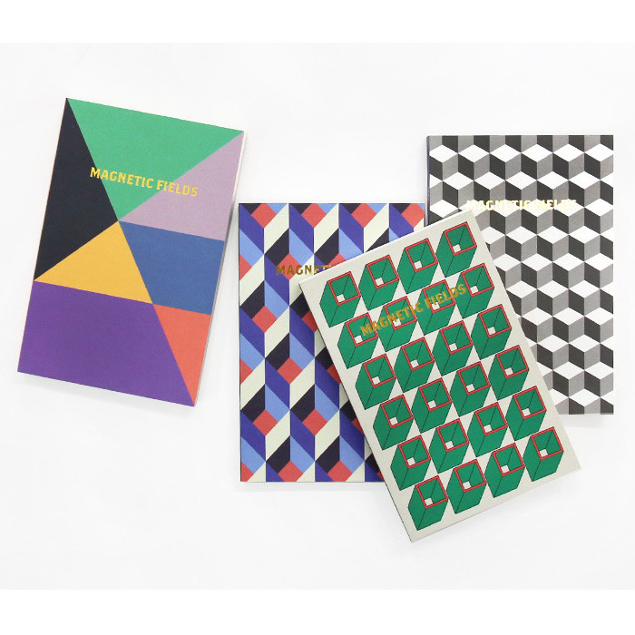 Geometric pattern pocket plain notebook 