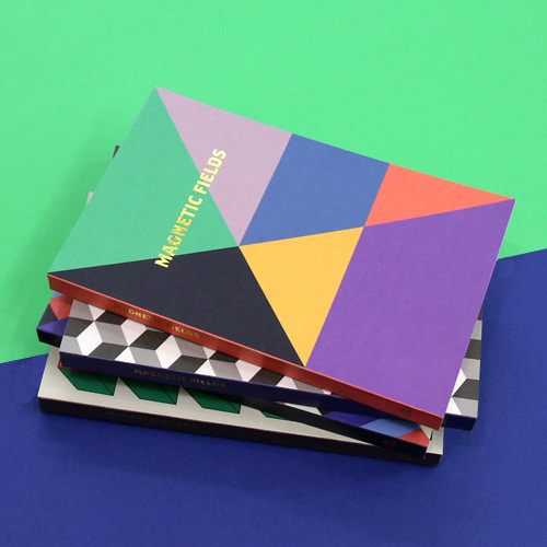 Geometric pattern pocket plain notebook 