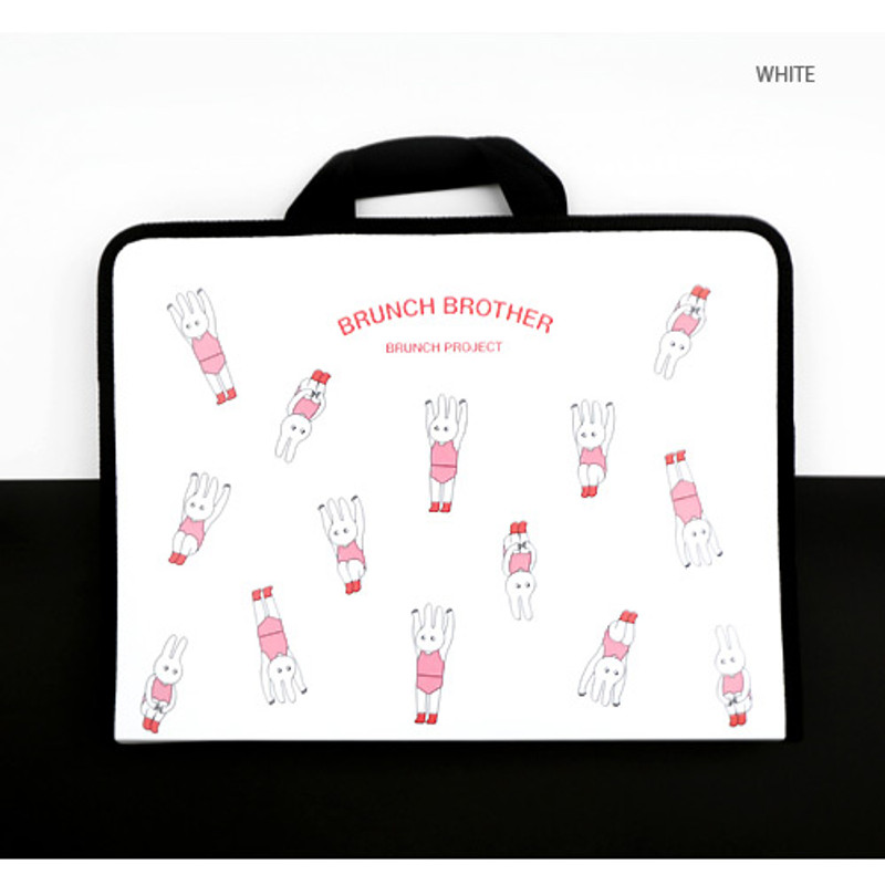 White - Brunch brother zip around file pouch bag White - Brunch brother zip around file pouch bag