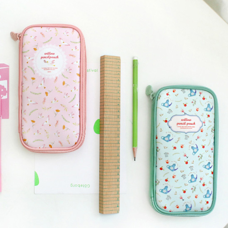 Willow story pattern zip around pencil case