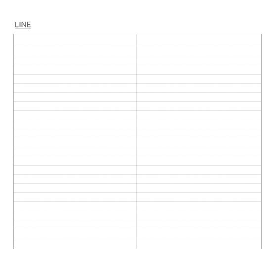 Line - Willow story pattern slim lined notebook