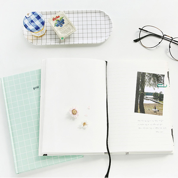 Cute illustration hardcover lined notebook type A 