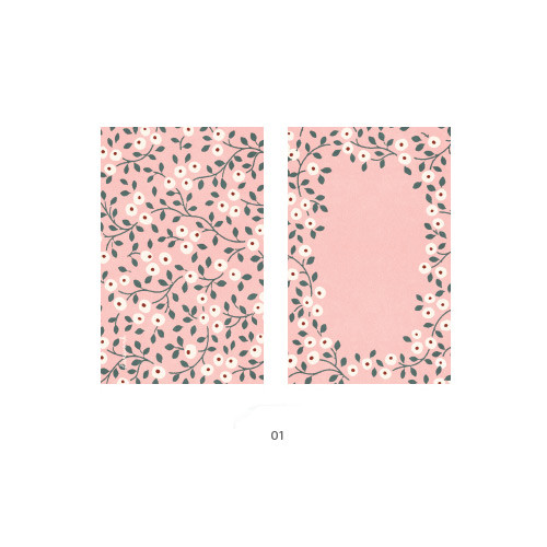 01 - Cute illustration message card set