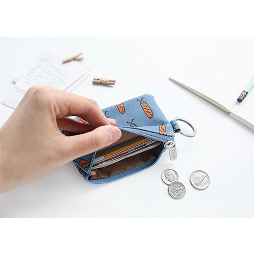 Jam Jam pattern card holder with key ring