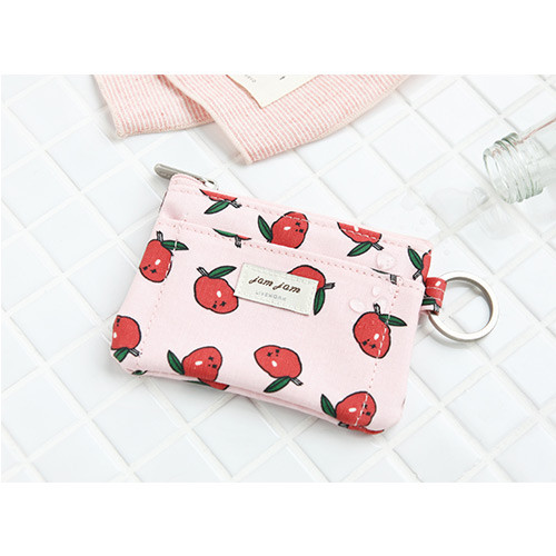 Jam Jam pattern card holder with key ring