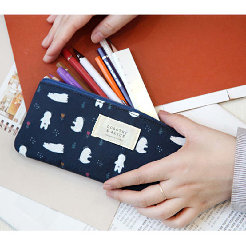 Dorothy and Alice poly zipper pencil pouch Dorothy and Alice poly zipper pencil pouch