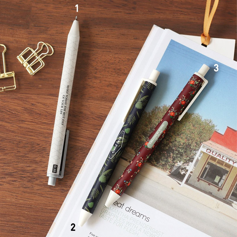 1, 2, 3 - Unique pattern knock retractable pen