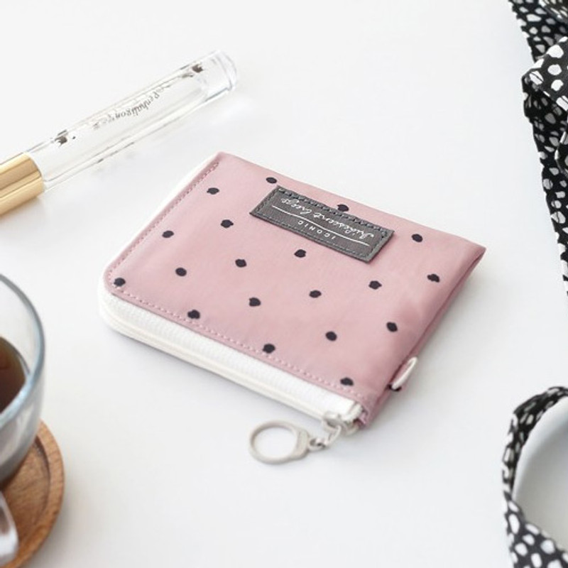 Comely pattern half zip around wallet Comely pattern half zip around wallet