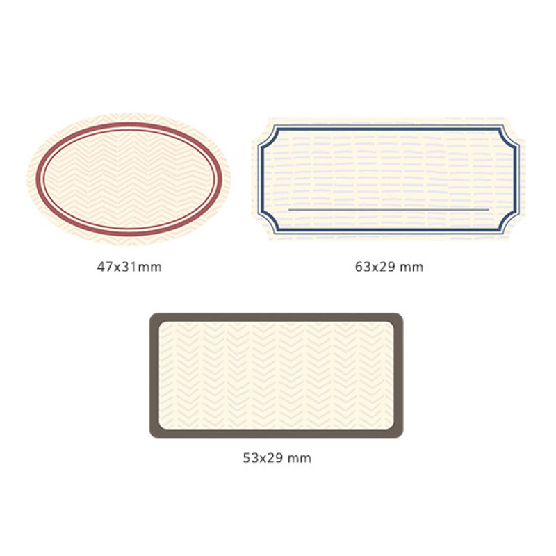 Pattern label deco stickers Pattern label deco stickers