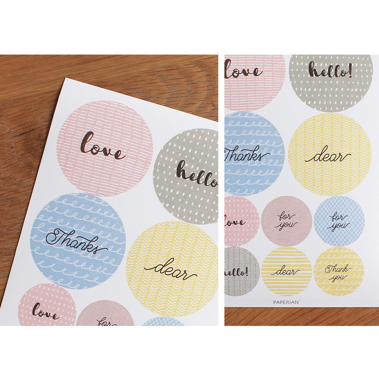 Pattern message deco stickers