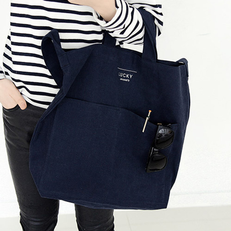 Navy - Around'D lucky shoulder bag tote Navy - Around'D lucky shoulder bag tote