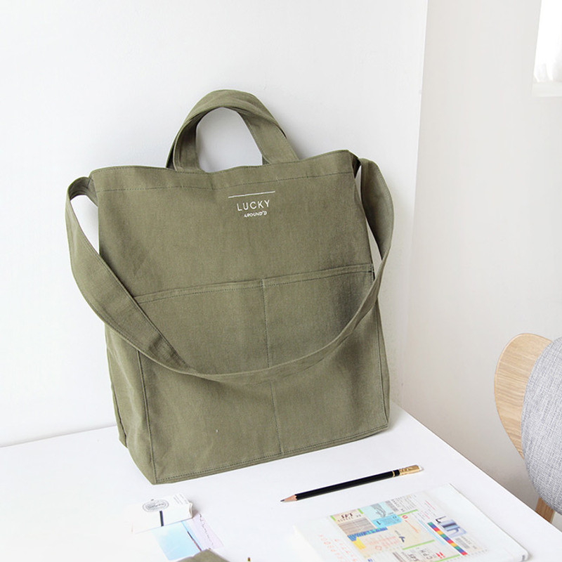 Khaki - Around'D lucky shoulder bag tote Khaki - Around'D lucky shoulder bag tote