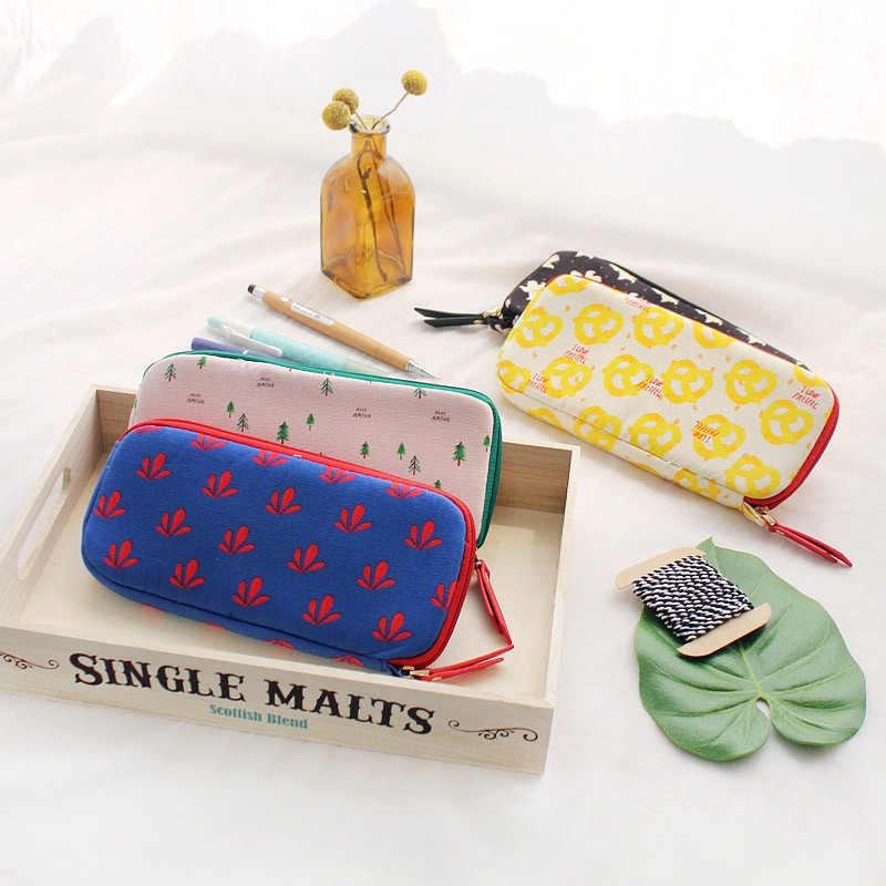 Rim pattern cotton pen pencil case Rim pattern cotton pen pencil case