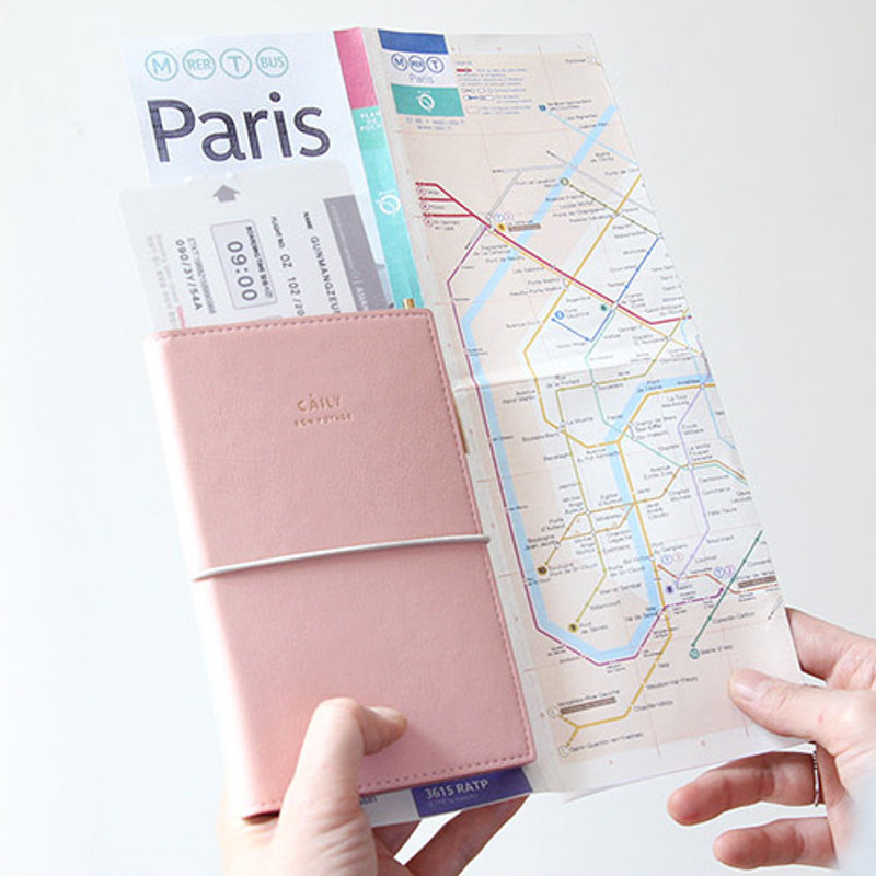 Pink - Caily bon voyage RFID blocking passport case