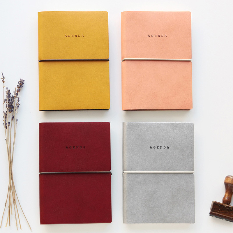 Agenda small plain and lined notebook