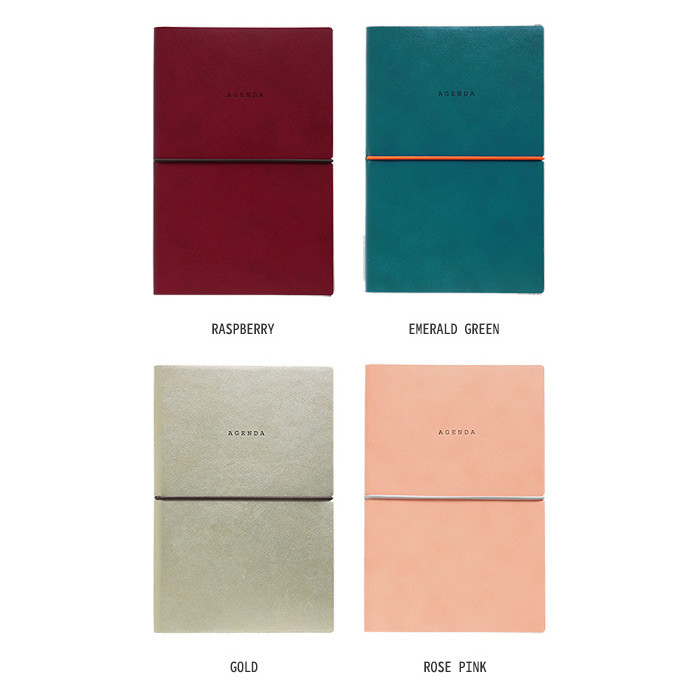 Colors of Agenda large plain and lined notebook 