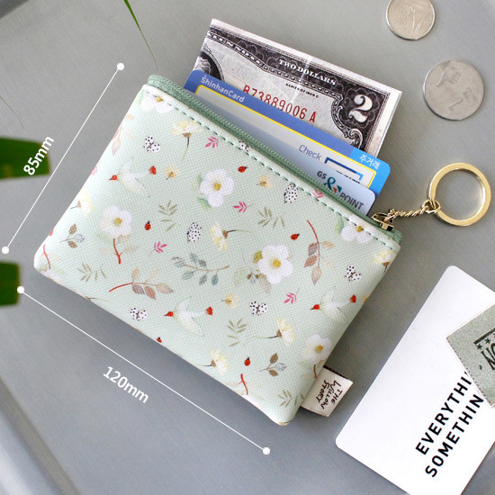 Size of Willow story pattern coin case wallet