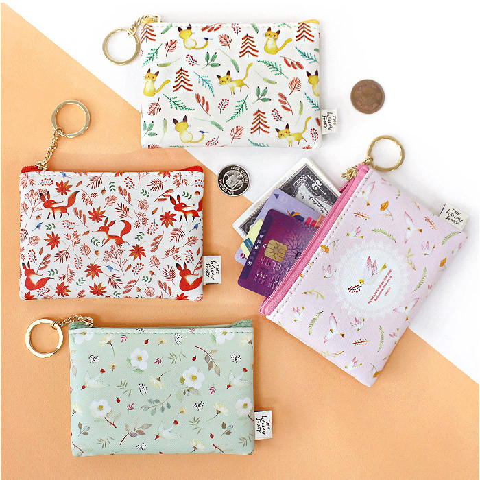 Willow story pattern coin case wallet