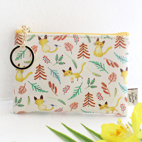 Yellow - Willow story pattern coin case wallet