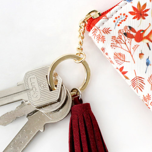Key ring - Willow story pattern coin case wallet