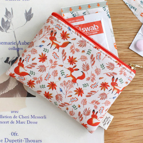 Maple - Willow story pattern coin case wallet