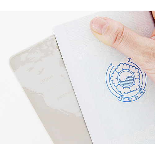 World map passport cover case ver.2
