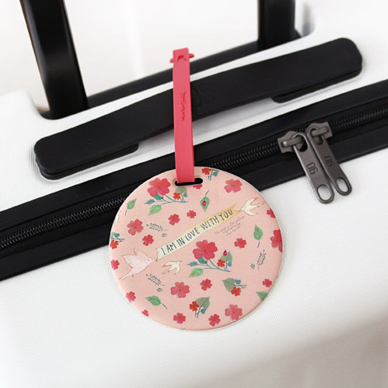 Pink - Willow story pattern travel luggage name tag  Pink - Willow story pattern travel luggage name tag
