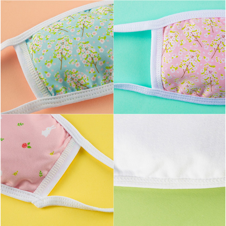 Detail of Pattern cotton face mask