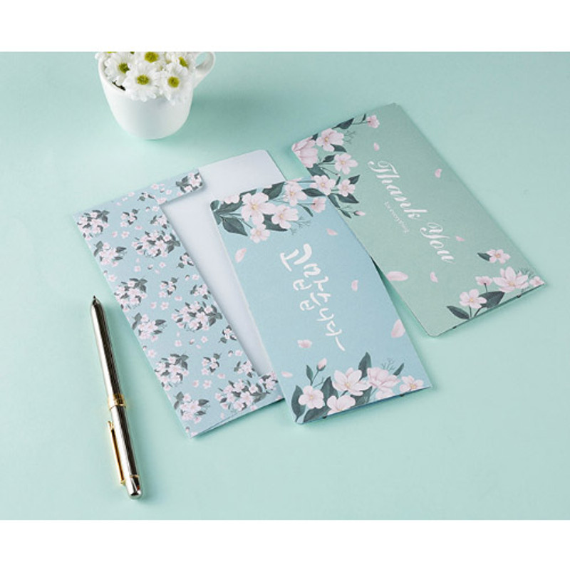 Blooming money card and envelope set 