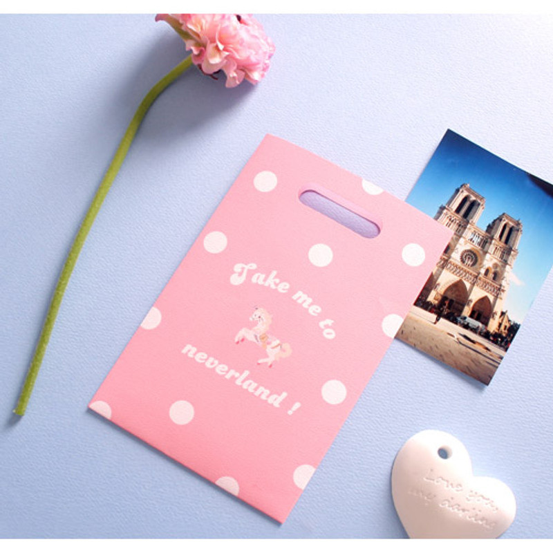 Pink - illustration paper bag set