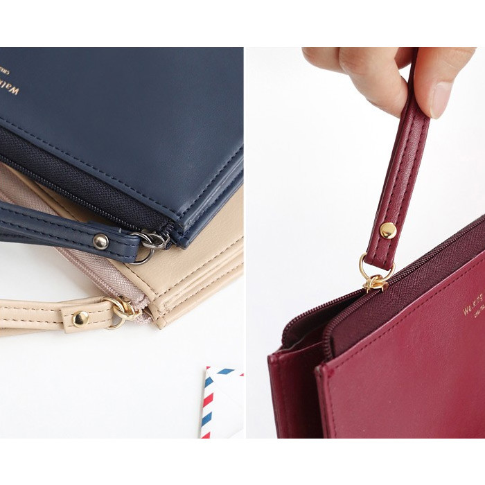 Detail of Walking in the air passport organizer wallet