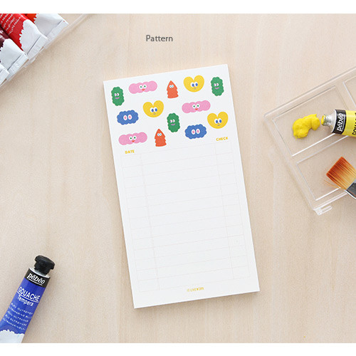 Pattern - SomSom checklist memo pad 