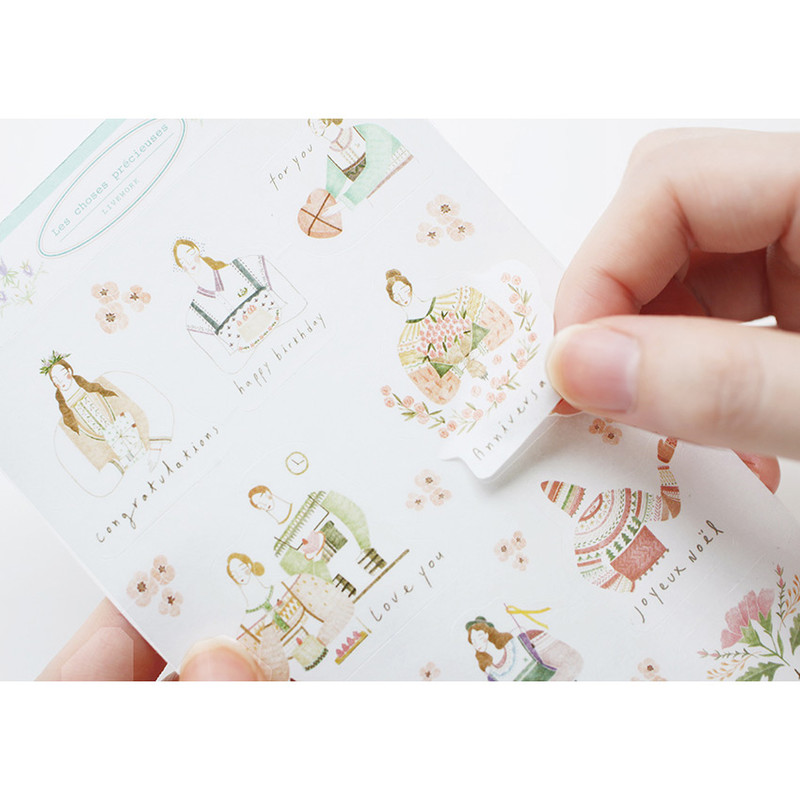 Mori illustration deco sticker set Mori illustration deco sticker set
