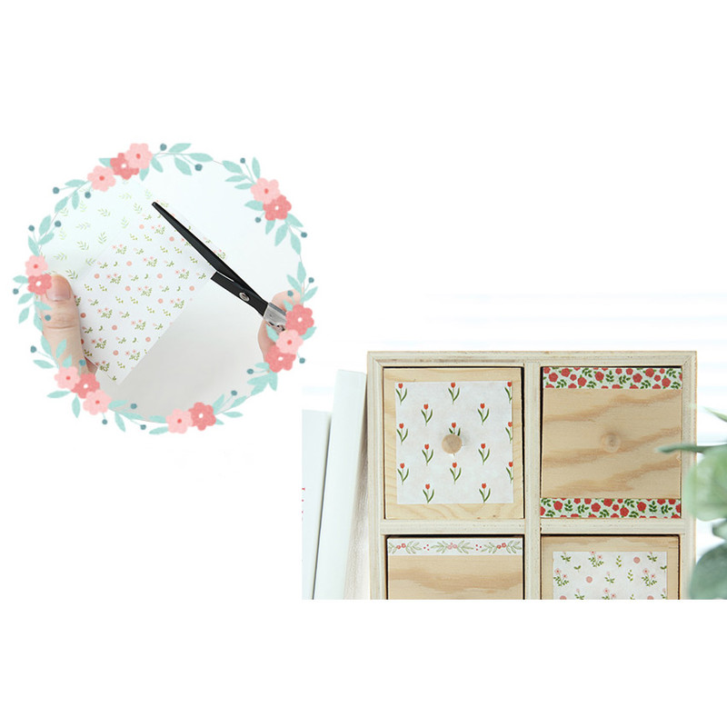 Blossom illustration deco sticker set 
