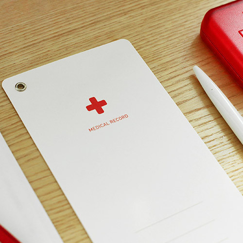 Medical record memo card