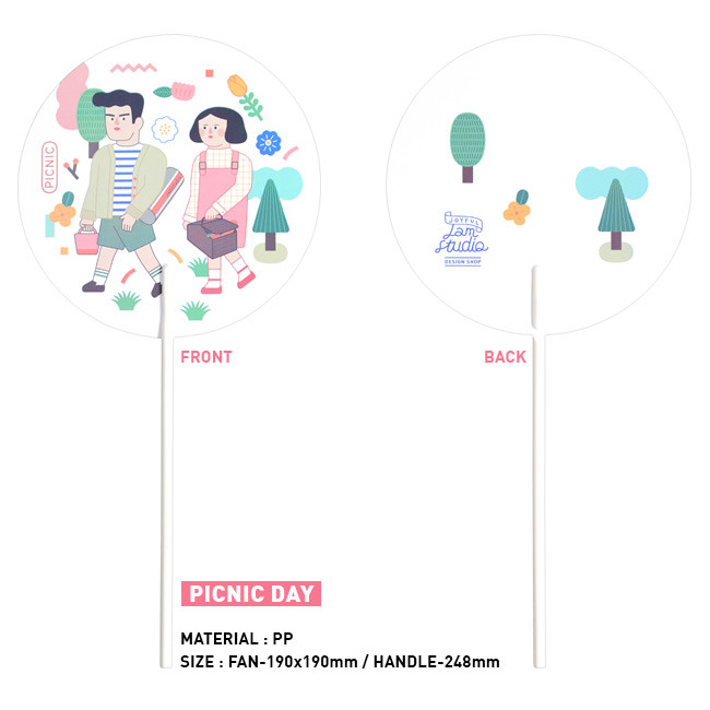 Picnic day - Du dum summer circle handy fan