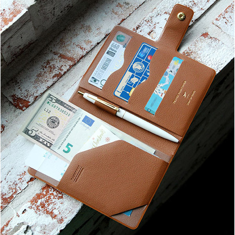 Mocha brown - Start of travel RFID blocking passport cover