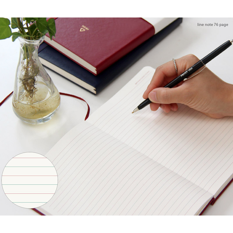 Line note - 2017 Indigo Prism monthly dated planner scheduler 