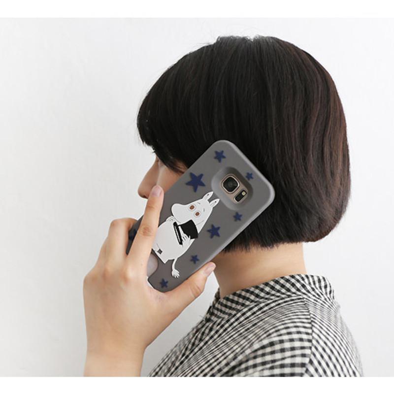 Gray - Moomin silicone soft case for Galaxy S7 Gray - Moomin silicone soft case for Galaxy S7